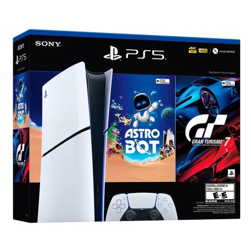 Imagen de Consola PlayStation 5 Slim Digital 825GB - Incluye 2 Juegos Astro / Gran Turismo 7