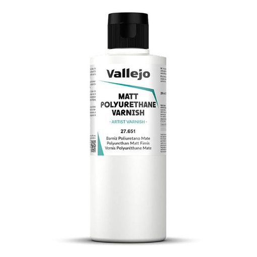 Imagen de Vallejo Barniz Poliuretano Mate 200 ml.
