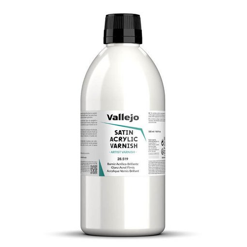 Imagen de Barniz Permanente Satinado Vallejo 28.519 500 ml