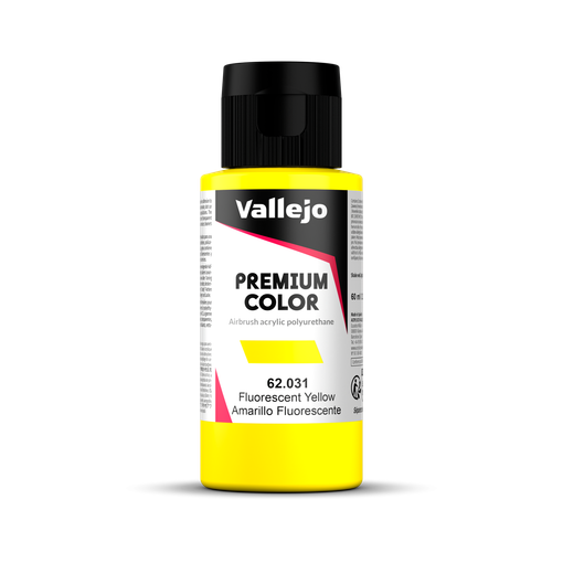 Imagen de Vallejo Pintura Premium Color Amarillo Fluo 60 ml.