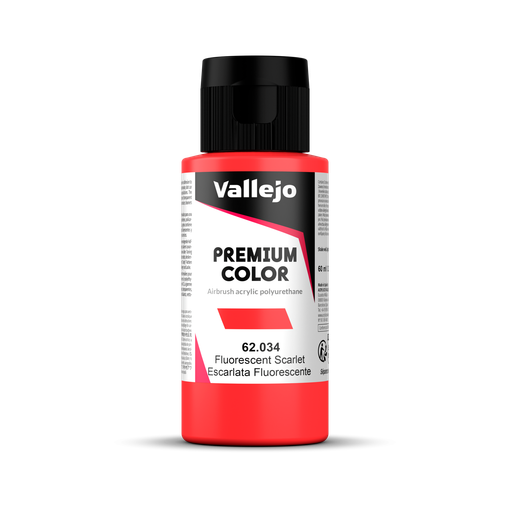 Imagen de Vallejo Pintura Premium Color Escarlata Fluo 60 ml.