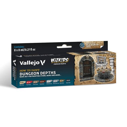 Imagen de Set Vallejo WizKids Dungeon Depths 80.251 (8 x 8 ml)