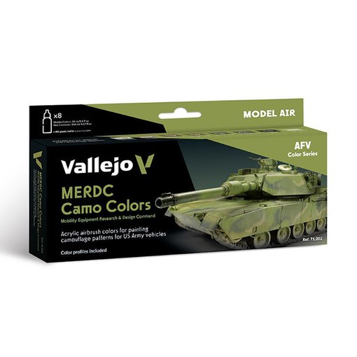 Imagen de Vallejo Model Air MERDC Camo Colors Set (8 x 18 ml.)