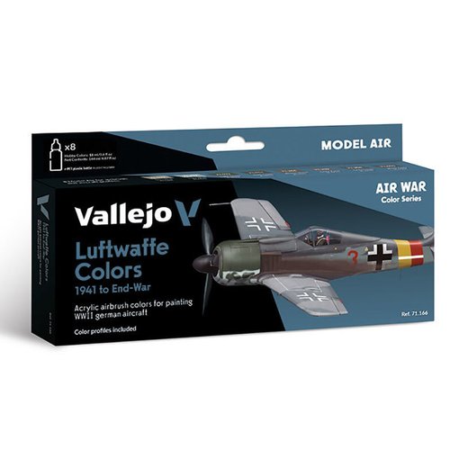 Imagen de Set Vallejo Model Air Luftwaffe 1941-1945 71.166 (8 x 18 ml)