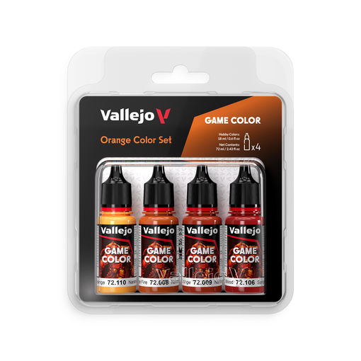 Imagen de Vallejo Pinturas Game Color Naranja Set (4 x 18 ml.)
