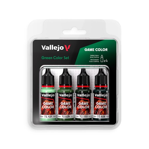 Imagen de Vallejo Pinturas Game Color Verde Set (4 x 18 ml.)