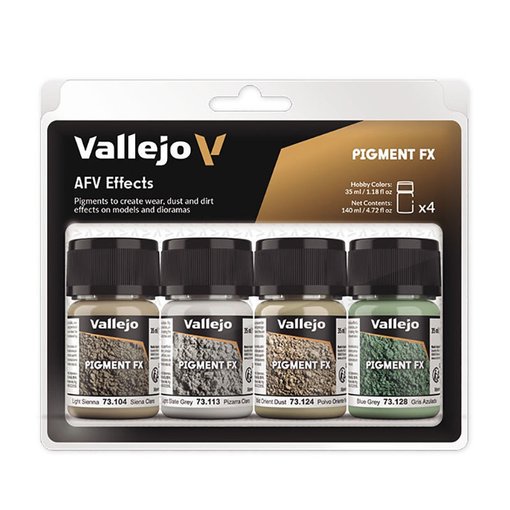 Imagen de Set Vallejo Pigments FX Efectos AFV 73.187 (4x35 ml)