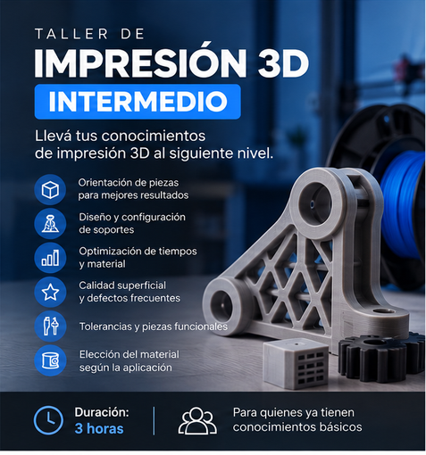 Imagen de Capacitación en Impresión 3D  | Nivel Intermedio