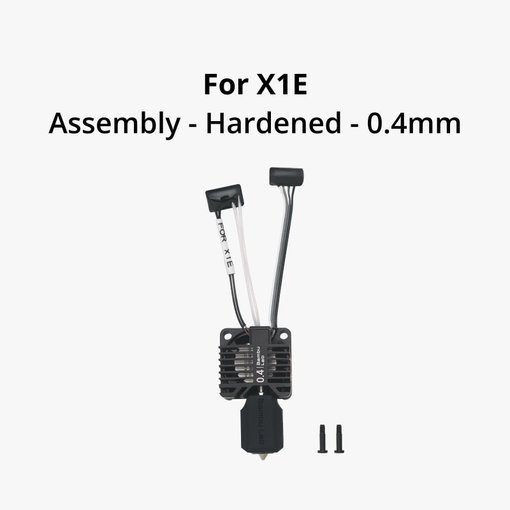 Hotend Completo Boquilla Acero Endurecido 0.4mm Bambu Lab X1E