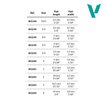 Tabla de medidas de los pinceles Vallejo Pro Modeler 10/0 a 4