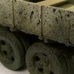 Efecto Salpicaduras Barro Negro Weathering FX Vallejo aplicado en una maqueta
