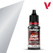 Pintura Vallejo Game Color Metallic Malla de Acero 72.053 con muestra de color