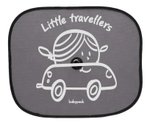 Imagen de Parasoles x2 negros para auto con ventosa babypack