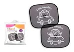 Imagen de Parasoles x2 negros para auto con ventosa babypack
