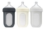 Imagen de Pack X 3 Mamadera anticólico Boon, con bolsa y tetina de silicona 8oz (236 Ml)