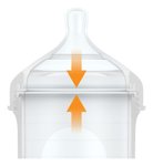 Imagen de Pack X 3 Mamadera anticólico Boon, con bolsa y tetina de silicona 8oz (236 Ml)