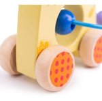 Imagen de Jirafa de madera, juego de arrastre y motricidad fina Bigjigs
