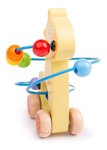 Imagen de Jirafa de madera, juego de arrastre y motricidad fina Bigjigs