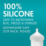 Imagen de Mamadera anticólico Boon, con bolsa y tetina de silicona 8oz (236 Ml)