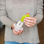 Imagen de Set Cepillos Limpiamemas Con Recipiente escurridor Boon - BLANCO