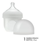Imagen de Mamadera Boon anticólico con bolsa y tetina de silicona 4oz (118 Ml)