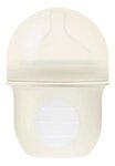 Imagen de Pack X 3 Mamadera Boon anticólico con bolsa y tetina de silicona 4oz (118 Ml)-Beige