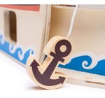 Imagen de Barco Pirata de madera con personajes y accesorios Bigjigs