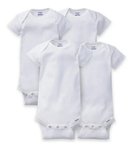 Imagen de Set de 4 bodies blancos mangas cortas blanco Gerber 12 meses