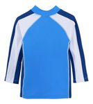 Imagen de Remera Manga Larga Surf Protección Uv Playa Piscina Agua - azul splash - 6 a 12 meses
