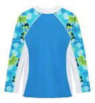 Imagen de Remera Manga Larga Surf Protección Uv Playa Piscina Agua - azul splash - Turquesa - 6 a 7 años