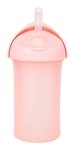 Imagen de Vaso de silicona c/ tapa y sorbito Boon-Rosa