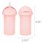 Imagen de Vaso de silicona c/ tapa y sorbito Boon-Rosa