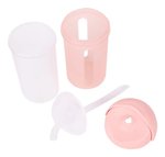 Imagen de Vaso de silicona c/ tapa y sorbito Boon-Rosa