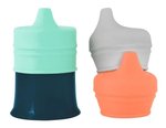 Imagen de Vaso con 3 boquillas tapas de silicona ajustable antivuelco Boon