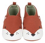 Imagen de Zapatos Jersey Zorro Bebés Gerber Algodón No Caminantes Terracota 6-9 Meses Lisa