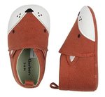 Imagen de Zapatos Jersey Zorro Bebés Gerber Algodón No Caminantes Terracota 6-9 Meses Lisa
