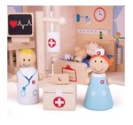 Imagen de Mini hospital de madera con accesorios Bigjigs