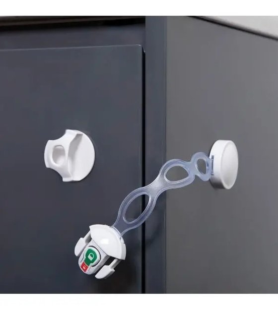 Imagen de Tranca de seguridad flexible multiuso para cajones/puertas
