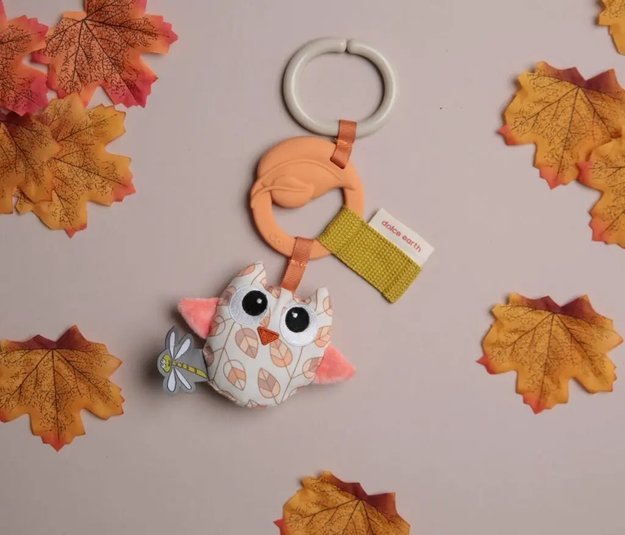 Imagen de Colgante peluche Oliver el Buho sensorial