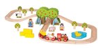 Imagen de Juguete De Madera Pista Con Granja 45 Piezas Bigjigs Pista De Tren