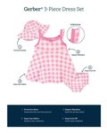 Imagen de Vestido con capelina y bombacha de tela rosa Gerber 5t