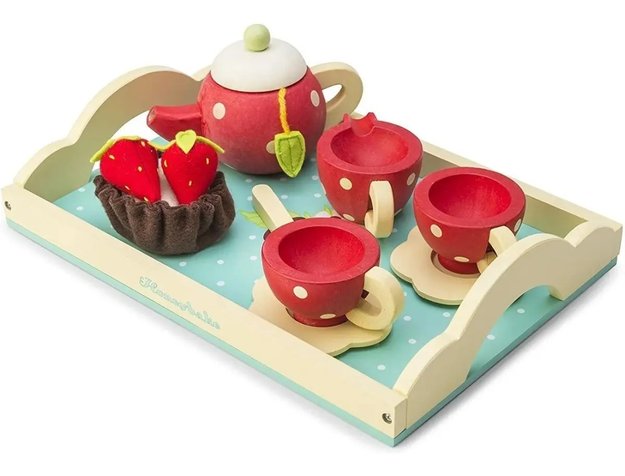 Imagen de Juego de Te con bandeja madera Honeybake