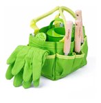 Imagen de Bolso de jardinería (palas/rastrillo/guantes/regadera) Bigjigs