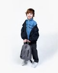 Imagen de Mochila infantil impermeable y vegana-Dino Gris