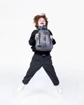 Imagen de Mochila infantil impermeable y vegana-Dino Gris