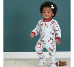 Imagen de Pijamas con pie polar Gerber navideño 0-3 meses