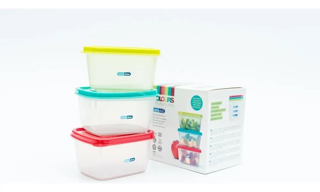 Imagen de Set de 3 Bowls cierre hérmetico 400ml