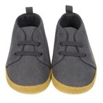 Imagen de Zapatos Bebes Gamuza Antideslizante Gerber Comodos Y Seguros Gris Oscuro 6-9 Meses