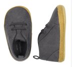 Imagen de Zapatos Bebes Gamuza Antideslizante Gerber Comodos Y Seguros Gris Oscuro 6-9 Meses