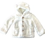 Imagen de Campera Abrigo Tapado Corderito Osito Peluche Invierno Bebes Blanco 4 (36 A 42 Meses)